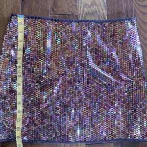 sequin skirt